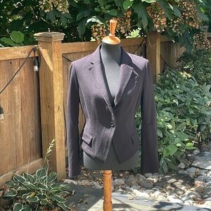 BCBG MAXAZRIA One Button Cropped Blazer